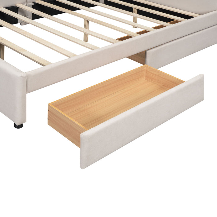 Platform Bed With USB Ports