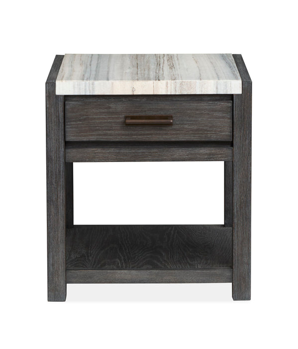 Plum Creek - Rectangular End Table - Ravenwood Black