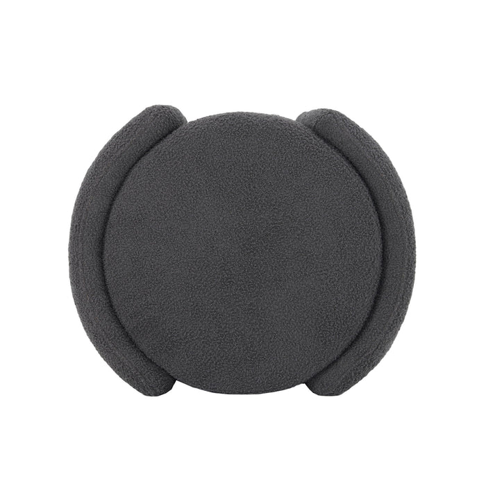 Cozy Boucle Storage Ottoman, Stylish Comfort With Hidden Storage