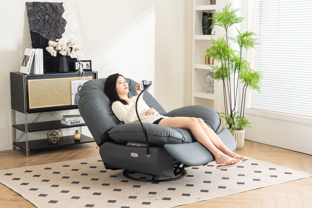 Power Recliner Swivel Glider USB Charger With Bluetooth Music Player, Sleep, Working, Game And Leisure
