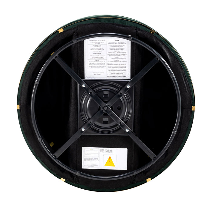 360 Degree Swivel Over Sized Upholstered Barrel Chair