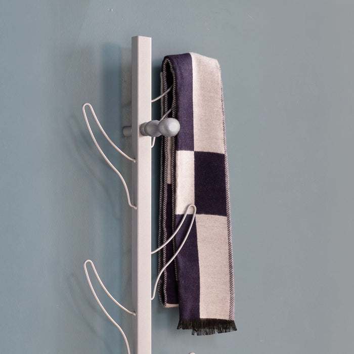 Vertical Eight Hook Coat Rack Wall Mount