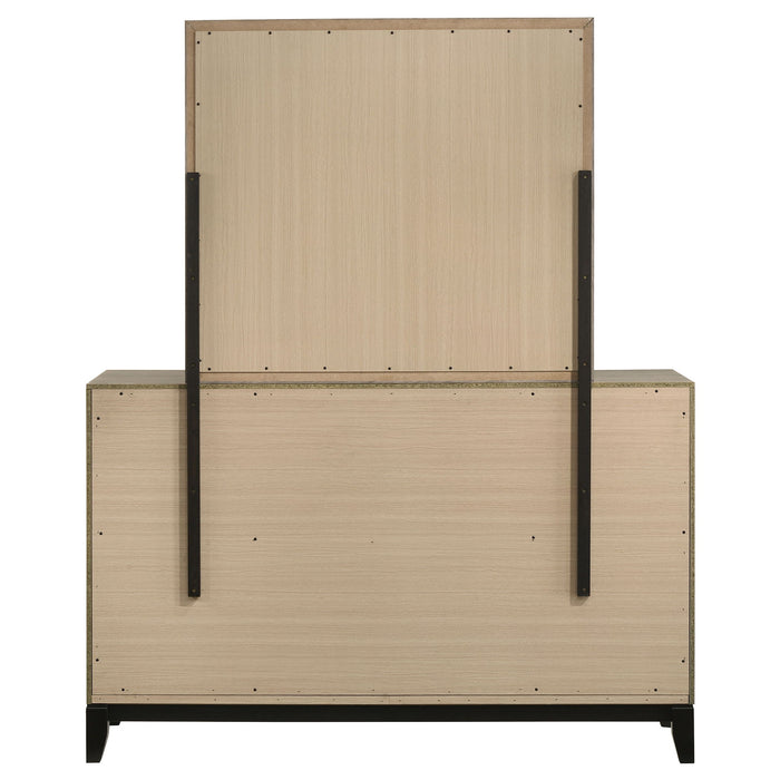 Watson 6-drawer Bedroom Dresser and Mirror Light Taupe