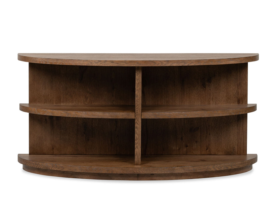 Oswald - Demilune Sofa Table - Brown