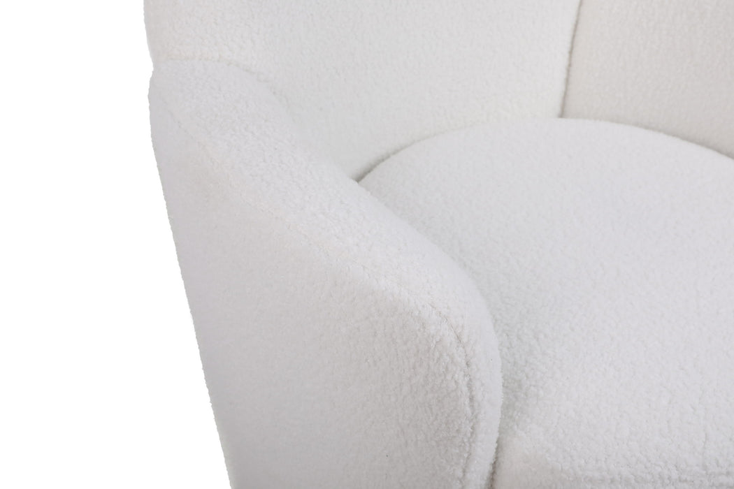 Teddy Swivel Barrel Chair, Swivel Accent Chairs Armchair For Living Room