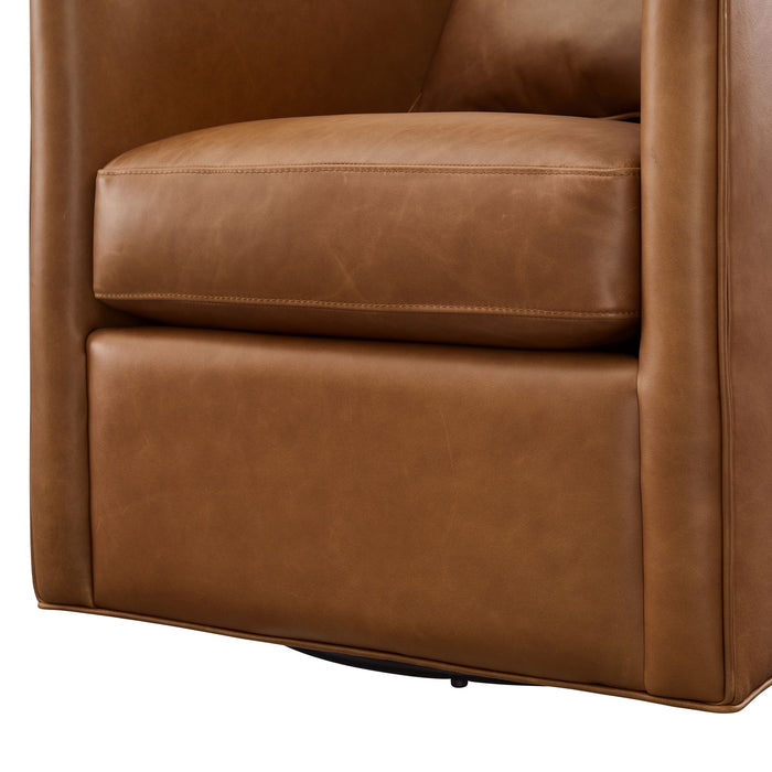 Jasmine - Swivel Accent Chair - Brown