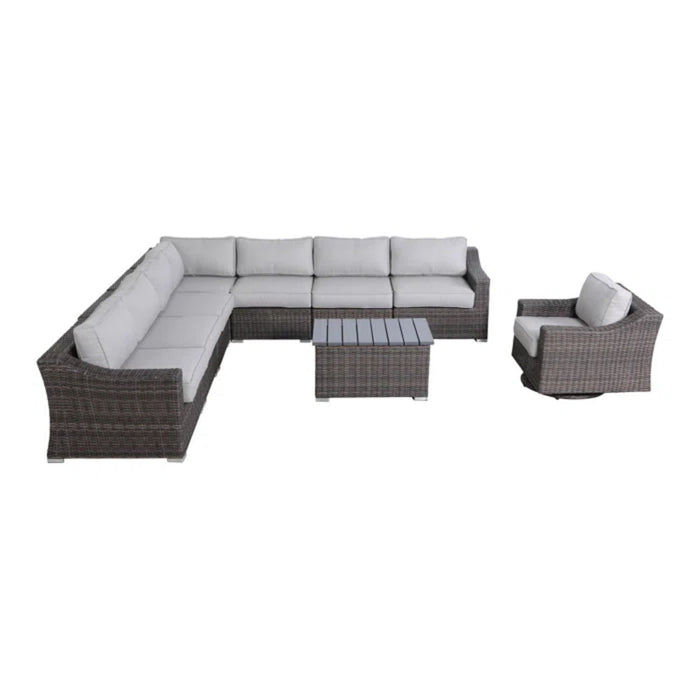 Stylish Sofa Seating Group With Cushions Perfect For Outdoor Gatherings