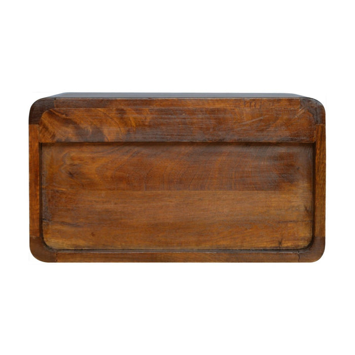 Curved Wall Mounted Bedside Nightstand