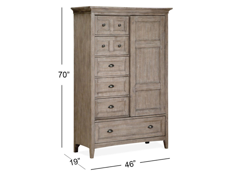 Paxton Place - Wood Door Chest - Dove Tail Gray
