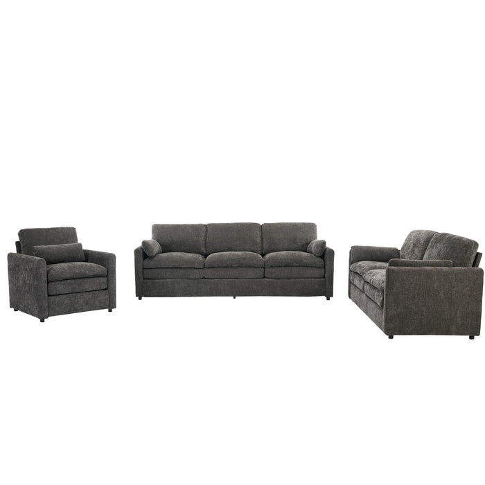 Cozy Upholstered Sofa Set For Living Room