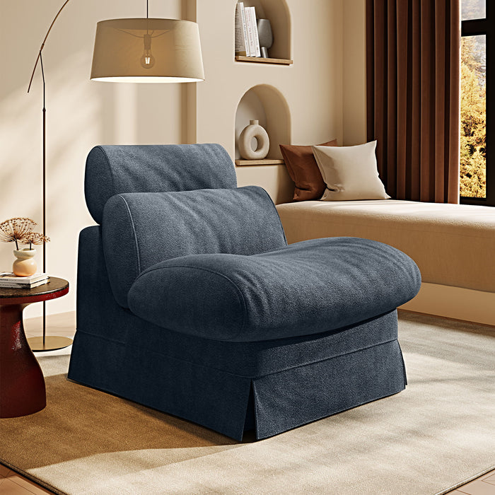 Accent Chair, Soft Medium Firm Upholstery For Living Room