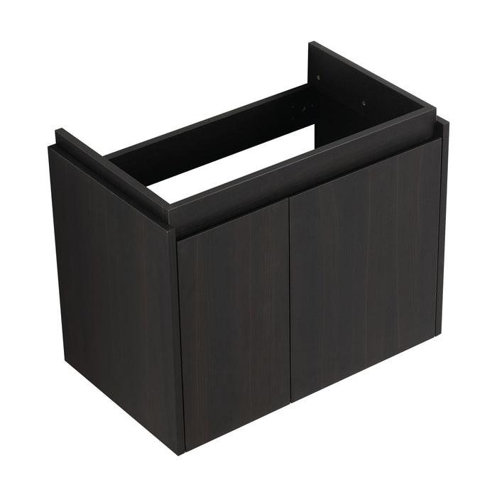 Modern Bathroom Vanity With Ceramic Basin, Wall Mounted Floating Sink Combo, Storage Cabinet