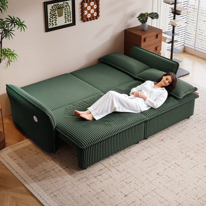2 In 1 Convertible Sofa Bed, Multi Functional Living Room Furniture