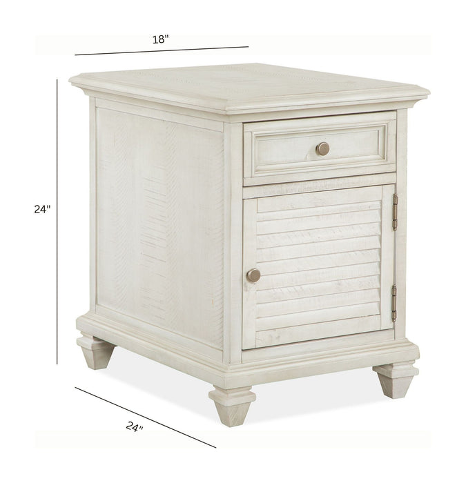 Newport - Chairside End Table - Alabaster
