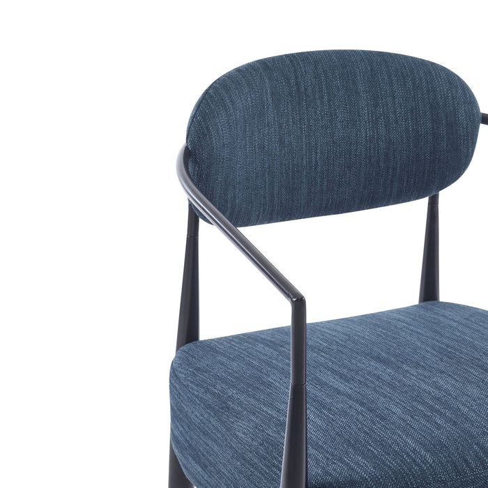 Modern Upholstered Accent Armchair With Pocket Spring Seat