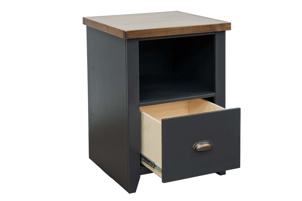 Essex - Drawer File - Black, Whiskey