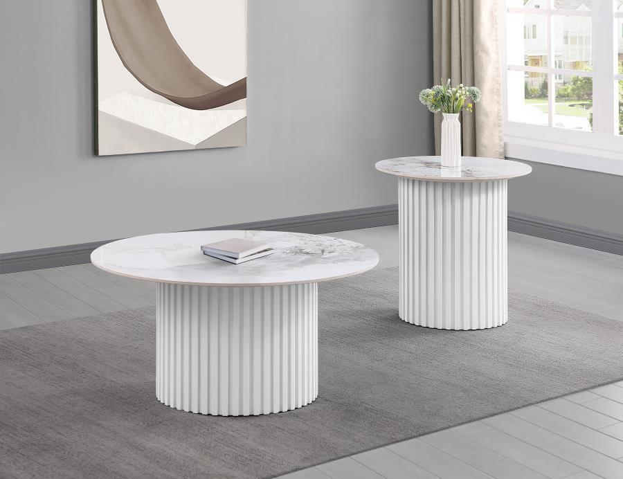 Rowena - Round Sintered Stone Table
