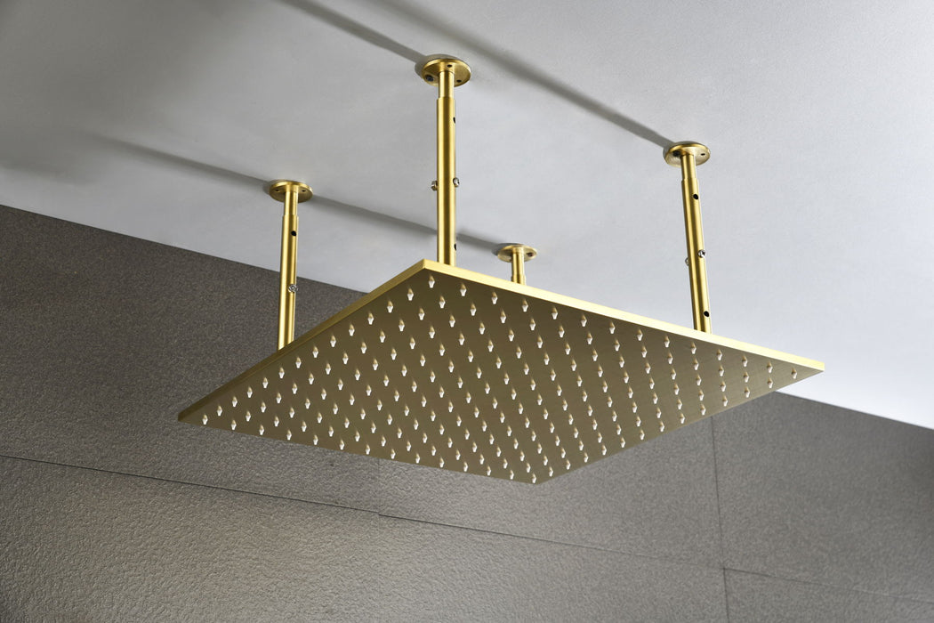 20"X20" Shower Head Stainless Steel Bathroom Showerhead Ceiling Mount (Without Led) - Brushed Gold