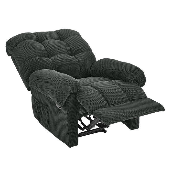 Manual Recliner, Padded Footrest