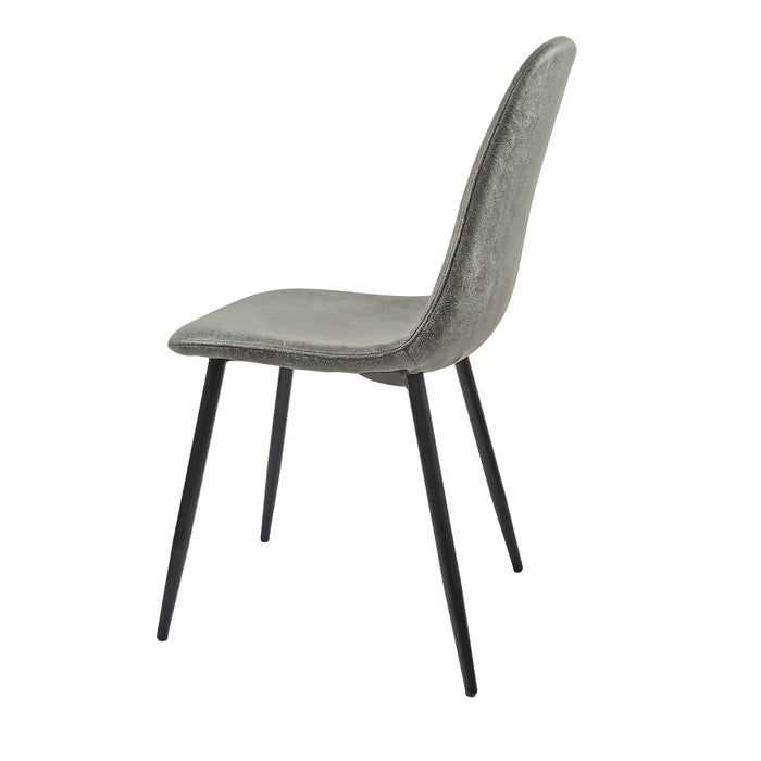 Modern Accent Dining Chairs Upholstered Seat, Metal Legs (Set of 4)