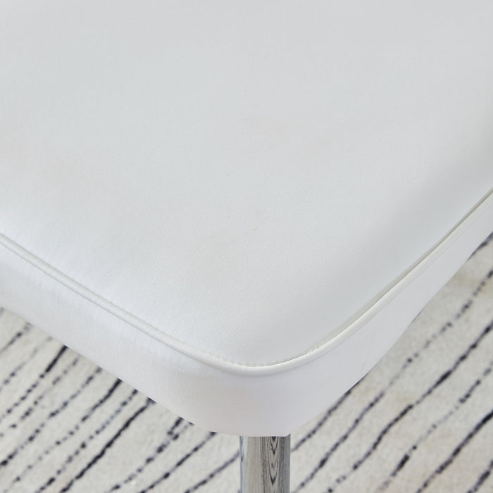 Modern Minimalist Dining Chairs With Metal Legs