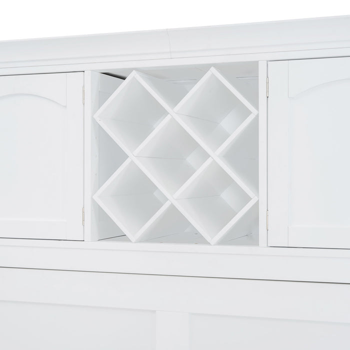 Murphy Wall Bed With Top Cabinets & Wine Rack