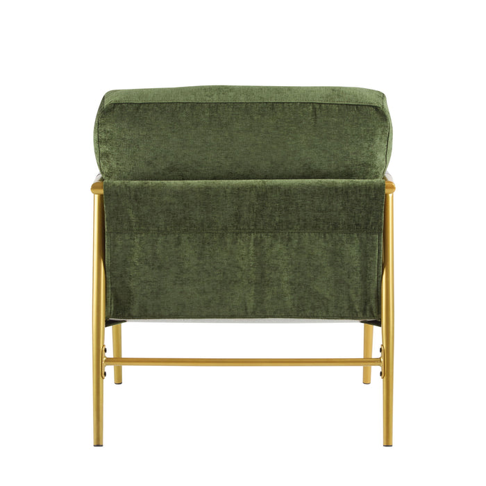 Modern Accent Chair With Plush Cushions, Cozy Seating