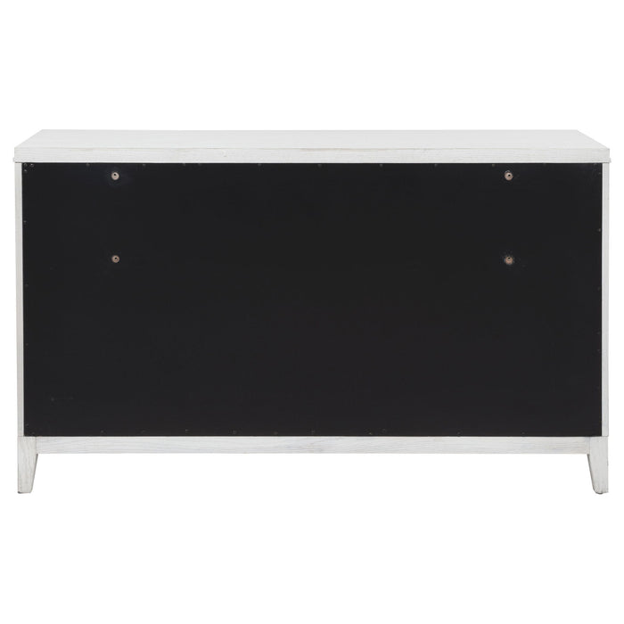 Marielle 6-drawer Bedroom Dresser Distressed White