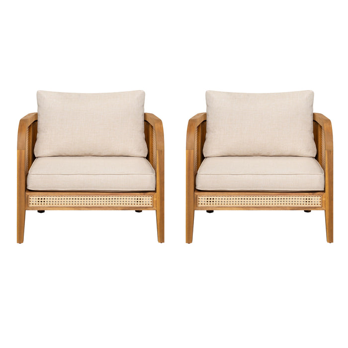 Kirkby - Bohemian Outdoor Patio Cushioned Arm Chair