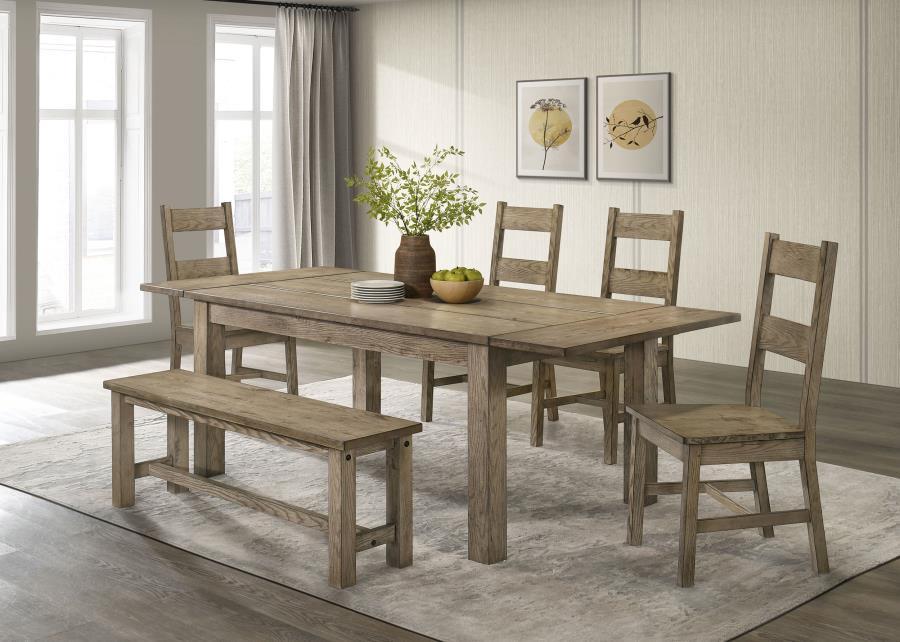 Cardova - 87" Solid Wood Extension Dining Table - Vineyard Oak