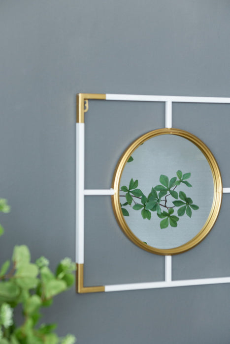 3 Mirror Piece Wall Mirror InRectangular Frame, Home Wall Decor For Bedroom Living Room