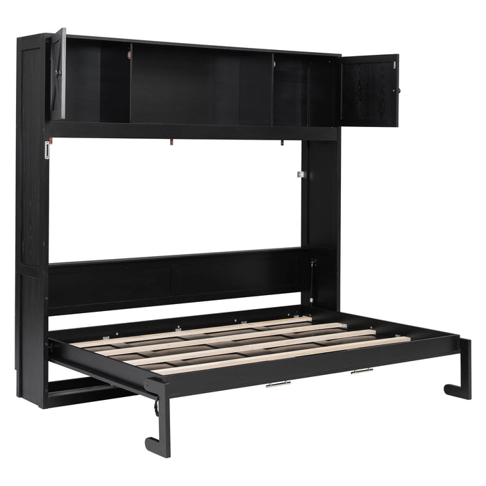 Murphy Bed With Storage Cabinets