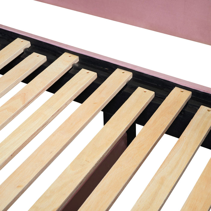 Upholstered Daybed With Cloud-Shaped Backrest, Trundle & 2 Drawers And USB Ports