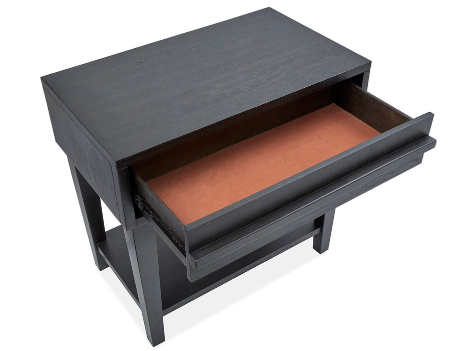 Lindon - Dark Open Nightstand - Coffee Bean