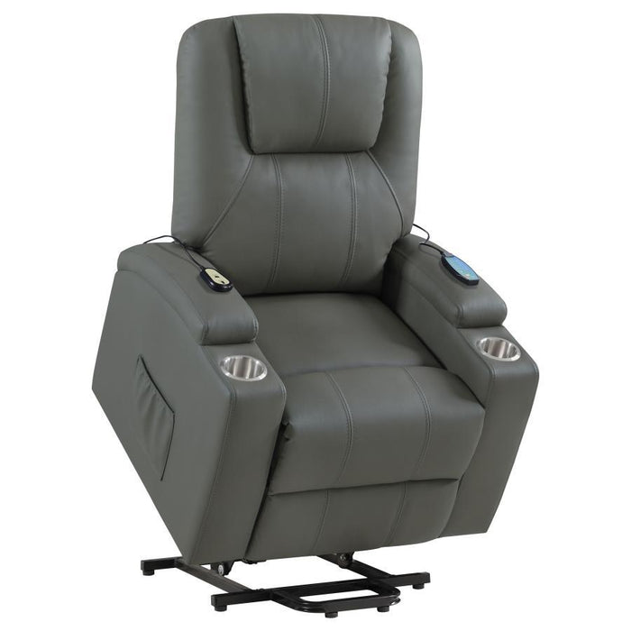 Armstrong - Upholstered Power Lift Massage Recliner