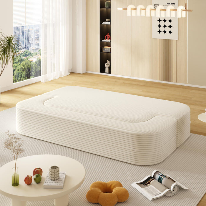 Convertible Floor Sofa Bed With Multi Functional Blanket