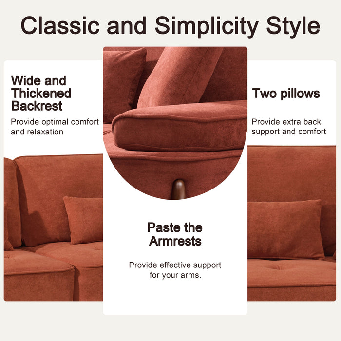 Comfortable Deep Seated Sofa With Pillows