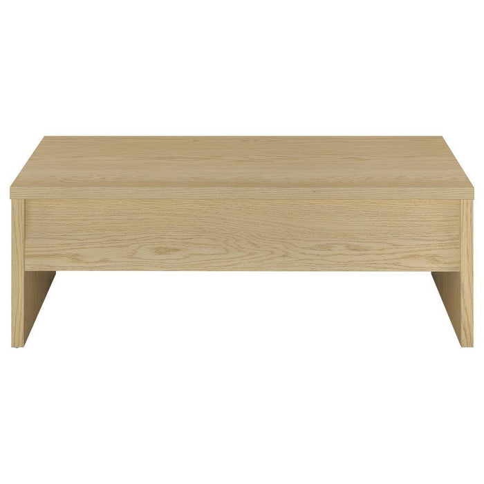 Canoga - Engineered Wood Lift Top Coffee Table - Light Oak