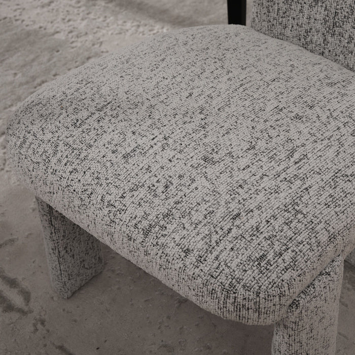 Armless Curved Back Accent Chairs