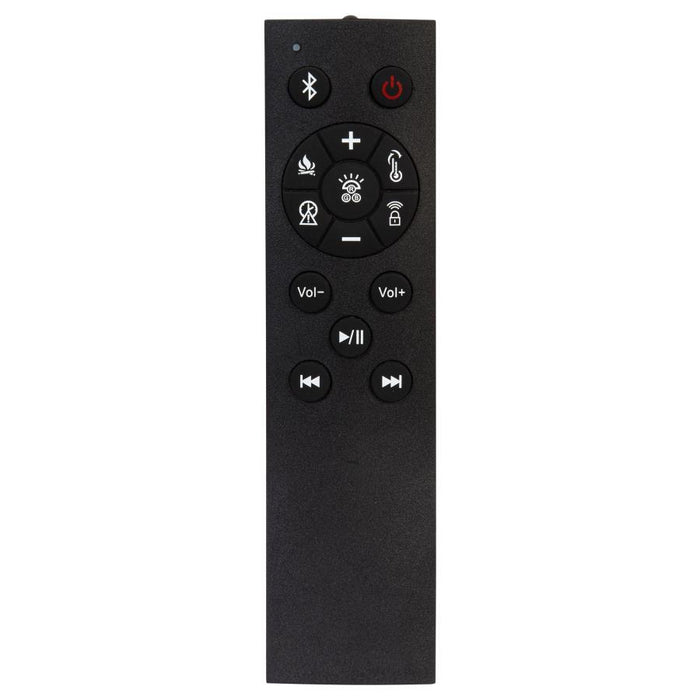 Preston - Upholstered Audio Flame Visualizer Bed