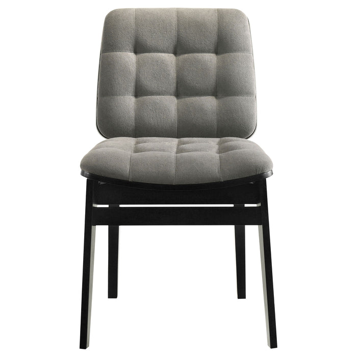 Hamlyn 5-piece Round Wood Dining Set Grey and Black