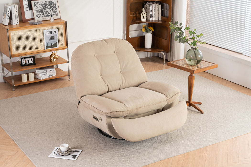 Power Recliner Swivel Glider USB Charger With Bluetooth Music Player, Sleep, Working, Game And Leisure