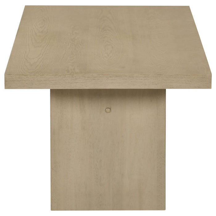 Decker 47-Inch Rectangular Cocktail Coffee Table Natural Oak
