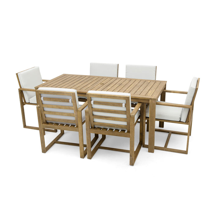 Patio Dining Set Outdoor Dining Table And Chair Set With And Removable Cushions For Patio