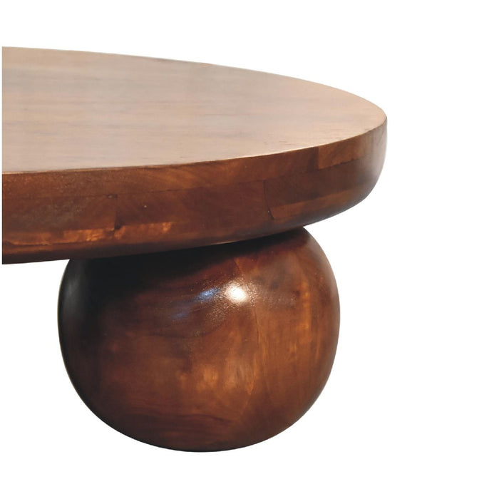 Central Ball Table - Chestnut