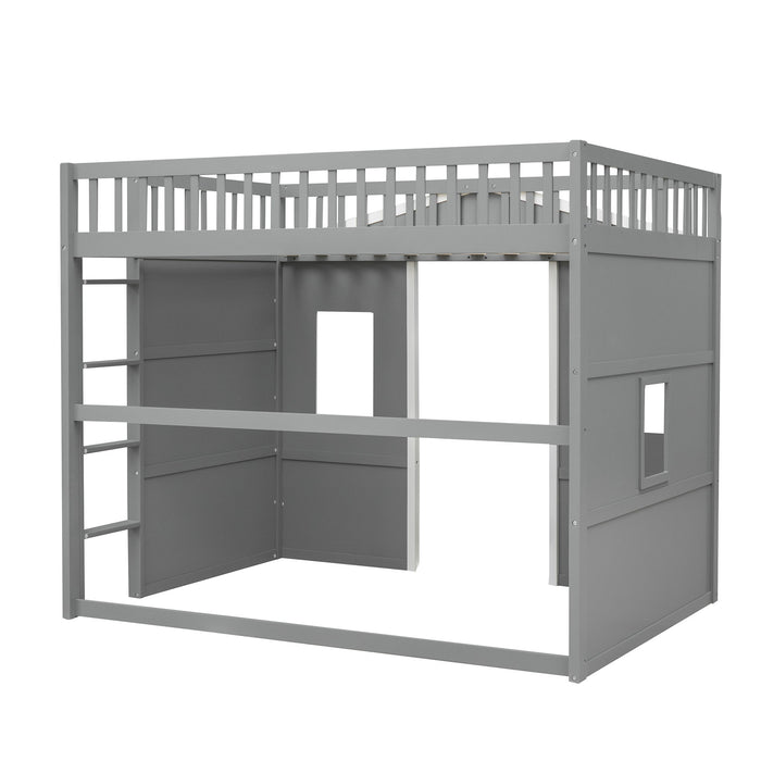 Elegant House Loft Bed With Ladder