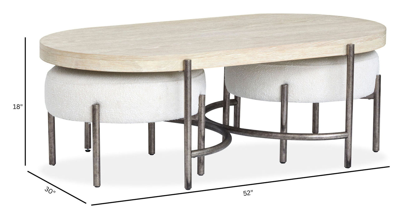 Jennings - Oval Cocktail Table Set
