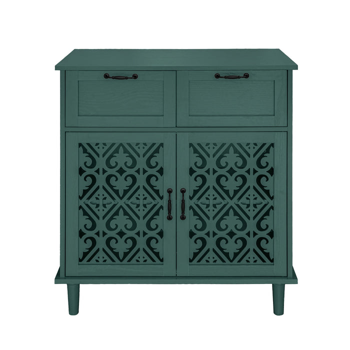2 Door 2 Drawer Elegant Cabinet