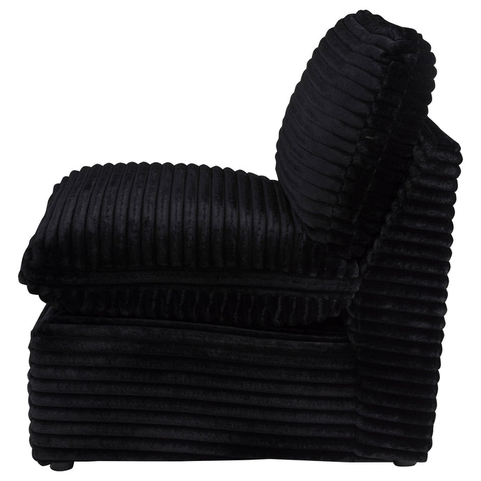 Collins Modular Armless Chair Black