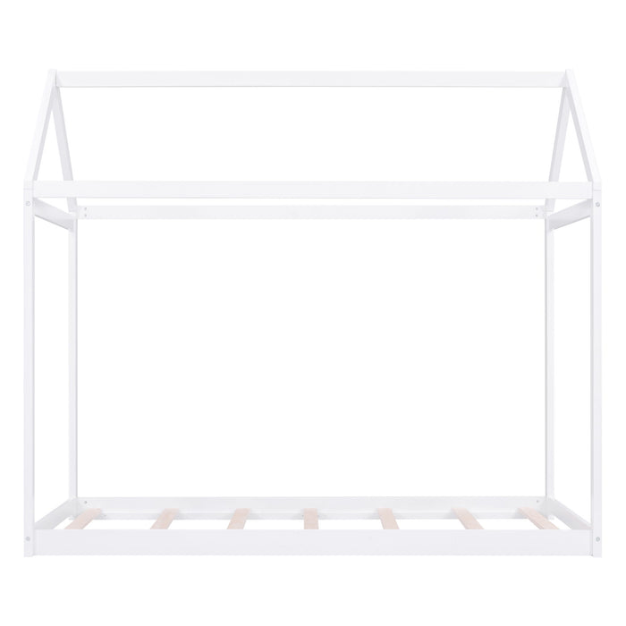 Wooden House Shaped Bed